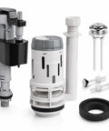 3 Inch Dual Flush Valve Replacement Kit For Most 2 Piece Toilets Inside Tank With Fill Valve Push Button Gasket And Bolts