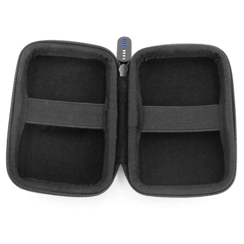 Kickass Rugged Hard Shell Carry Case For Two Auvi Q And EpiPen Injectors Plus Allergy Meds Heavy Duty Carabiner Clip, open interior.