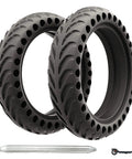 8.5x2 Inch Solid Tire For Electric Scooters No Flats Long Lasting Durability Compatible With Xiaomi M365 shown with tool