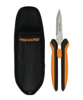 Multipurpose 8 Inch Garden Shears With Sheath And Soft Grip Handle Pruning Scissors For Gardening Serrated Edge And Wire Cutter