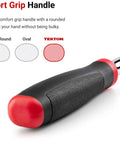 Comfort grip handle of 3-Piece Quick-Release Comfort Grip Ratchet Set With 90-Tooth Gear And 4-Degree Swing in focus