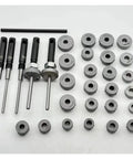 Premium Diamond Valve Seat Reamer Repair Kit For Family Cars 22mm To 38mm Hard Alloy Cutter Tool With Complete Storage Case Fix Minor Engine Jobs Without The Shop Hassle, kit parts laid out