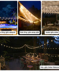 Outdoor String Lights 300Ft Led Waterproof Connectable G40 Globe Patio Lights With 156 Shatterproof Plastic Bulbs for patio
