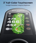 Handheld Golf GPS Rangefinder With 43000 Preloaded Courses No Monthly Fees 3 Inch Full Color Touchscreen showing course map