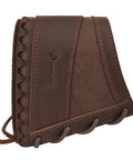 Beefy Leather Slip On Recoil Pad For Rifles And Shotguns Non Slip Buttstock Extension With Neoprene Cushions close-up view