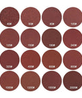 Built Tough Hook Loop Sanding Discs Featuring Premium Aluminium Oxide Paper In 1500 Grit Velcro Backing, assorted grit sanding pads.