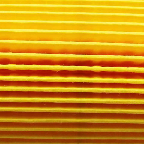 Close-up of pleated material from 20 Pack Engine Oil Filter 04152-YZZA4 Replacement Aftermarket Filter Kit Compatible With Toyota