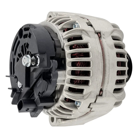 120 Amp Mercedes C240 C320 Alternator Replacement 2001-2005, Bosch unit with 6 groove pulley and 12V CW configuration