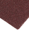 Close-up of Shop Grade Aluminum Oxide Sanding Sheets 100 Grit, showing the brown abrasive texture for wood and metal projects.