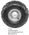 Beefed Up 1 Inch Live Axle Kit For Go Karts ATV UTV Quad Buggy 32 Inch Long 1 3 16 Thick 7 inch rim with tire specs