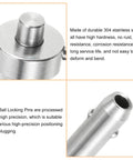 Ball Locking Pin With Button Handle, 5mm Pin Diameter, 15mm Usage Length, Push Button Quick Release Pin With Lanyard Cable, 304 Stainless Steel