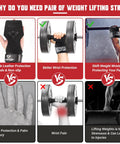 Infographic comparing Heavy Duty Double Layer Leather Weight Lifting Wrist Straps With Adjustable Neoprene Padding for injury prevention.
