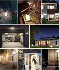Outdoor areas illuminated by 4 Pack Dusk To Dawn LED Bulbs For Outdoor Use 60W Equivalent 6W 800 Lumens 5000K Daylight E26 Base