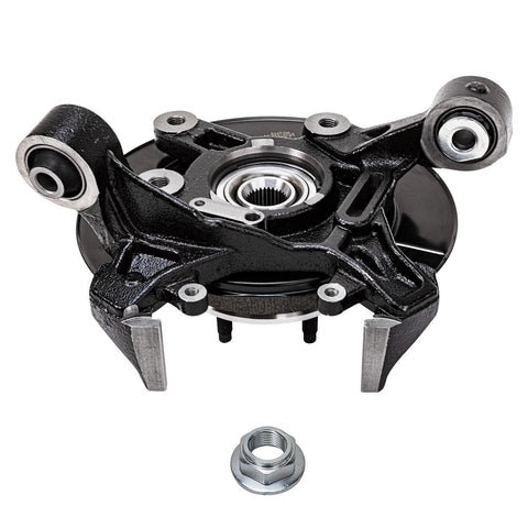 Two Piece Kit Rear Steering Knuckles With Wheel Bearing Hubs For 2006 2010 Ford Explorer Mercury Mountaineer Front View