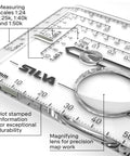Global Navigation Compass With 360 Global Needle For All Magnetic Zones, Night Glow Markings, slope card and detachable lanyard
