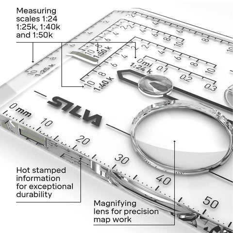 Global Navigation Compass With 360 Global Needle For All Magnetic Zones, Night Glow Markings, slope card and detachable lanyard