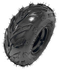 Single tire from 4 Pack 145x70-6 Tubeless Tires And Rims 6 Inch ATV Go Kart Quad Wheels With 3 Stud 78mm For 50cc To 125cc TaoTao Coolster Kazuma Dune Buggy Mini Bike Bundle.