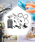 110V Pulse Arc Jewelry Welder Kit For DIY Repairs 100W Spot Weld Machine with accessories and applications