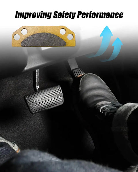 Spring Parking Brake Pad Kit for Ranger 500 700 800 900 XP EFI Crew Military EV Models 2005 Through 2017 shown near car pedal