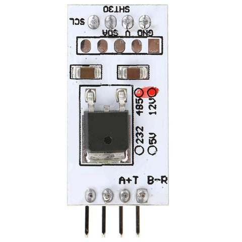 RS485 Temperature And Humidity Sensor Module With 12V Power For Industrial Monitoring, Compact Bus Module With Easy Wiring And Stable Signal, Perfect For Real Time Environmental Tracking In Electronics Projects, white PCB
