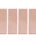 Four Pack Wooden Door Stops Anti Slip Nail Free For Doors In Living Room, Bedroom, And Bathroom Seams, Beech Wood, Top View