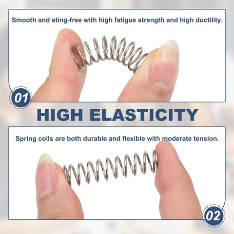 DIY Friendly Compression Spring 12 Mm Outer Diameter 1 Mm Wire 25 Mm Free Length 304 Stainless Steel Small Extension Spring in hand