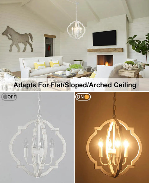 Gold Chandelier For Dining Room Six Light Modern Farmhouse Industrial Dope Hanging Pendant Fixture With Candle Shaped Stems In Brushed Gold Finish For Living Room Bedroom Foyer Or Kitchen Island Lighting