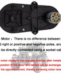 RS390 24V Steering Gearbox With Low Speed Steering Motor For Kids Ride On Cars Replacement Part 0.39 Inch Aperture 5000 RPM