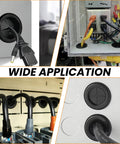 Rubber Grommets 2-1/8 In ID, 2-1/2 In Drill Hole for cable protection in automotive and equipment applications
