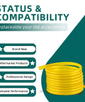 Yellow coil of hose from Four Size Small Engine Fuel Line Hose Kit For Lawn Mower Chainsaw Trimmer Blower And Other Gas Tools