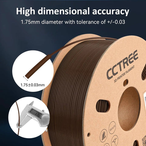Heavy Duty PLA Plus Filament 1.75mm 1Kg Paper Spool Dark Brown Delivers Badass Toughness And Slick Print Accuracy With Zero Warping Ready To Crush Any 3D Project Without Breaking A Sweat All Week Long