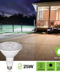 2 Pack Outdoor LED Flood Light Bulbs PAR38 3000 Lumen 25W 300W Equivalent Waterproof Dimmable Spotlight Replacement 5000K Daylight