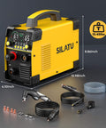 65 Amp Non HF Plasma Cutter With Blowback Pilot Arc CNC Ready Dual Voltage 110 And 220V unit and accessories display