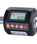 Digital Torsion Meter With Sound And Light Alarm Portable Wrench Adapter Heavy Duty 45 Steel And ABS Tool For Professional Home Car Repair And Industrial Maintenance, side view.