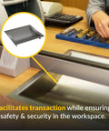 Heavy Duty Brushed Stainless Steel Drop In Deal Tray 12 Inch Wide 10 Inch Deep With 1.56 Inch Height in countertop use
