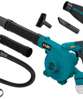 18V Cordless Leaf Blower With Brushless Motor, 6 Variable Speeds Up To 180 MPH, 2-In-1 Blower And Vacuum, Tool Only Battery Not Included