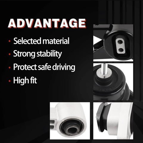 Beefed Up Engine Mount And Transmission Mount Kit For 2010 2011 2012 2013 Soul 1.6L 2.0L L4 Auto Reuse Bracket Set Three Piece Heavy Duty OE Replacement A7190 A71078WO A71020 Smooth Ride And Vibration Dampening, steel and rubber mounts