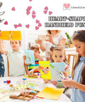 Children crafting with Heart Shaped Paper Punch Handheld Perforator for DIY crafts and scrapbooks, soft grip handle visible