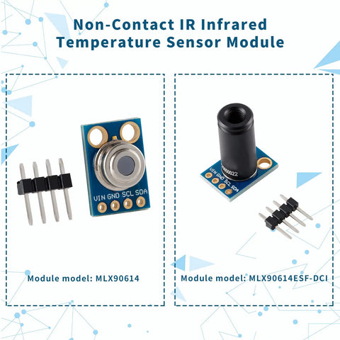 Non Contact Infrared Temperature Sensor Module MLX90614ESF DCI with TO-39 package for Arduino DIY IIC Serial Port 50cm Long Range