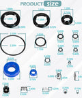 Super Seal Repair Kit For Bishamon BS-55 And BS-65 Manual Pallet Jack Hydraulic Unit Rebuild Seals, O Rings, Gaskets And Hardware Replacement Kit sizes