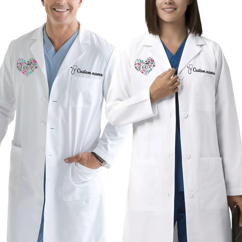 Embroidered Lab Coat For Medical Pros Unisex Fit Go-To Everyday Workwear With Personalization Premium Quality Medical Uniform Gift