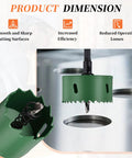 Heavy-Duty Metalixity Bi-Metal Hole Saw 8-7/8 Inch 225mm showing sharp cutting edges and pilot drill bit for efficient metal cutting.