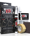 Anthracite Gray Rim Touch Up Paint And Wheel Scratch Repair Set With Dual Tip Applicator for alloy wheels and curb rash repair kit.