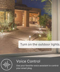 Outdoor Smart Plug With Two Outlets WiFi Outlet That Works With Alexa Google Home And IFTTT lighting pathway at night