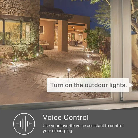 Outdoor Smart Plug With Two Outlets WiFi Outlet That Works With Alexa Google Home And IFTTT lighting pathway at night