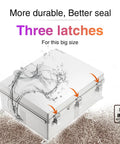 Waterproof Junction Box IP67 Outdoor Plastic Electrical Enclosure with three latches and splash design on grey cover