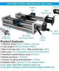 Electric Slide Table Kit With Nema23 Motor 57mm Linear Guide Rail Optical Axis Slide Stage And SFU1605 1610 Rails X Y Z Axis Motion Profile Table For Pro Grade Precision CNC Robotics And DIY Milling Projects 400mm Length showing components and features