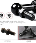 Heavy Duty Ball Stud With Hardware Nuts For Gas Strut Mounts In Cars Trucks And SUVs 10 mm Ball Carbon Steel Black Finish 9 16 Inch Shank 5 16 18 Thread Bonnet Gas Strut Mounting Studs, black stud with nut