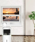 Portable Air Conditioner Window Vent Kit With Adjustable Seal Plates For Sliding Windows Fits 5.1 Inch Exhaust Hose beneath window