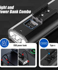 Rechargeable Bike Lights For Night Riding Ultra Bright Front And Rear LED Headlight And Taillight 2 Pack with USB-C port